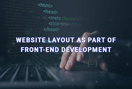 Website layout as part of front-end development